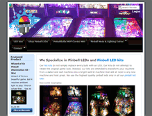 Tablet Screenshot of pinballbulbs.com